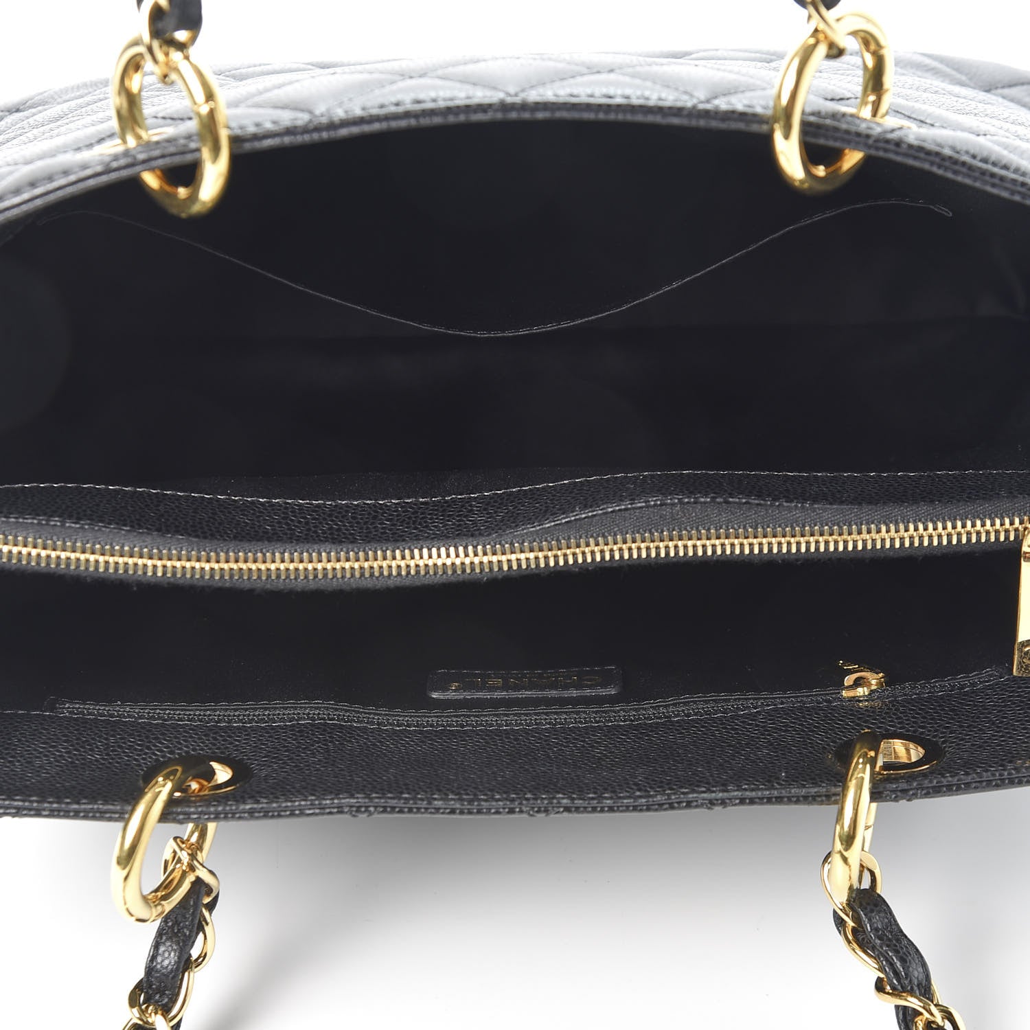 Chanel Caviar Quilted Grand Shopping Tote GST Black 4 of 12