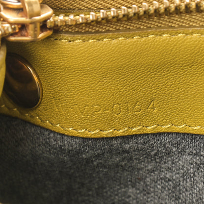 Celine Lambskin Small Trio Crossbody Bag Citron 9 of 19
