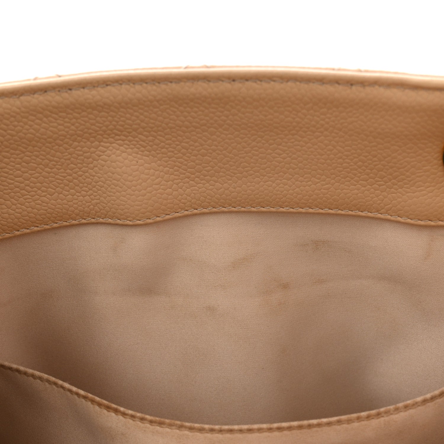Chanel Caviar Quilted Grand Shopping Tote GST Beige Clair 12 of 19