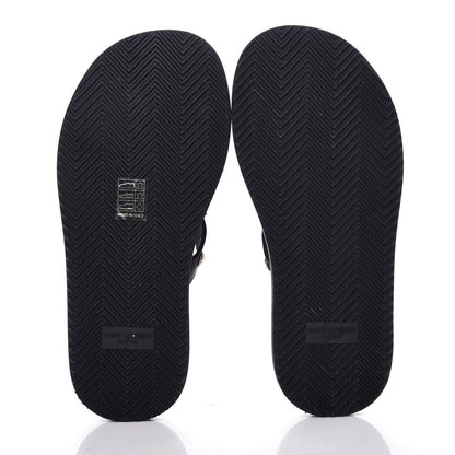 Saint Laurent Calfskin Studded Dash Lux Flat Sandals 39 Black 6 of 11