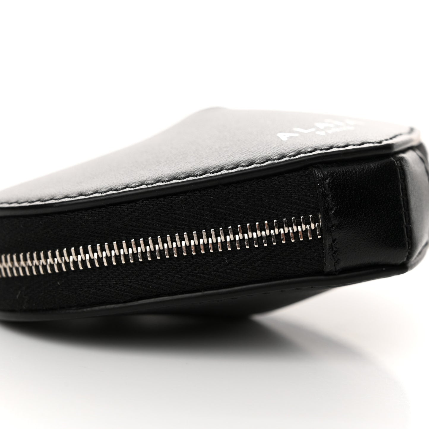 Buffed Calfskin Le Coeur Mini Coin Pouch Black