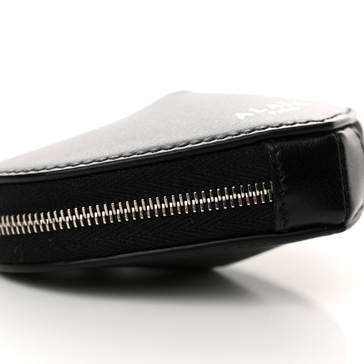 Alaia Buffed Calfskin Le Coeur Mini Coin Pouch Black 8 of 9