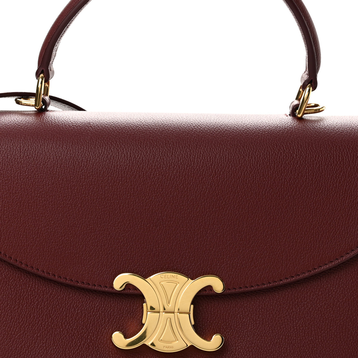 Celine Supple Grained Calfskin Medium Nino Light Burgundy 9 of 13