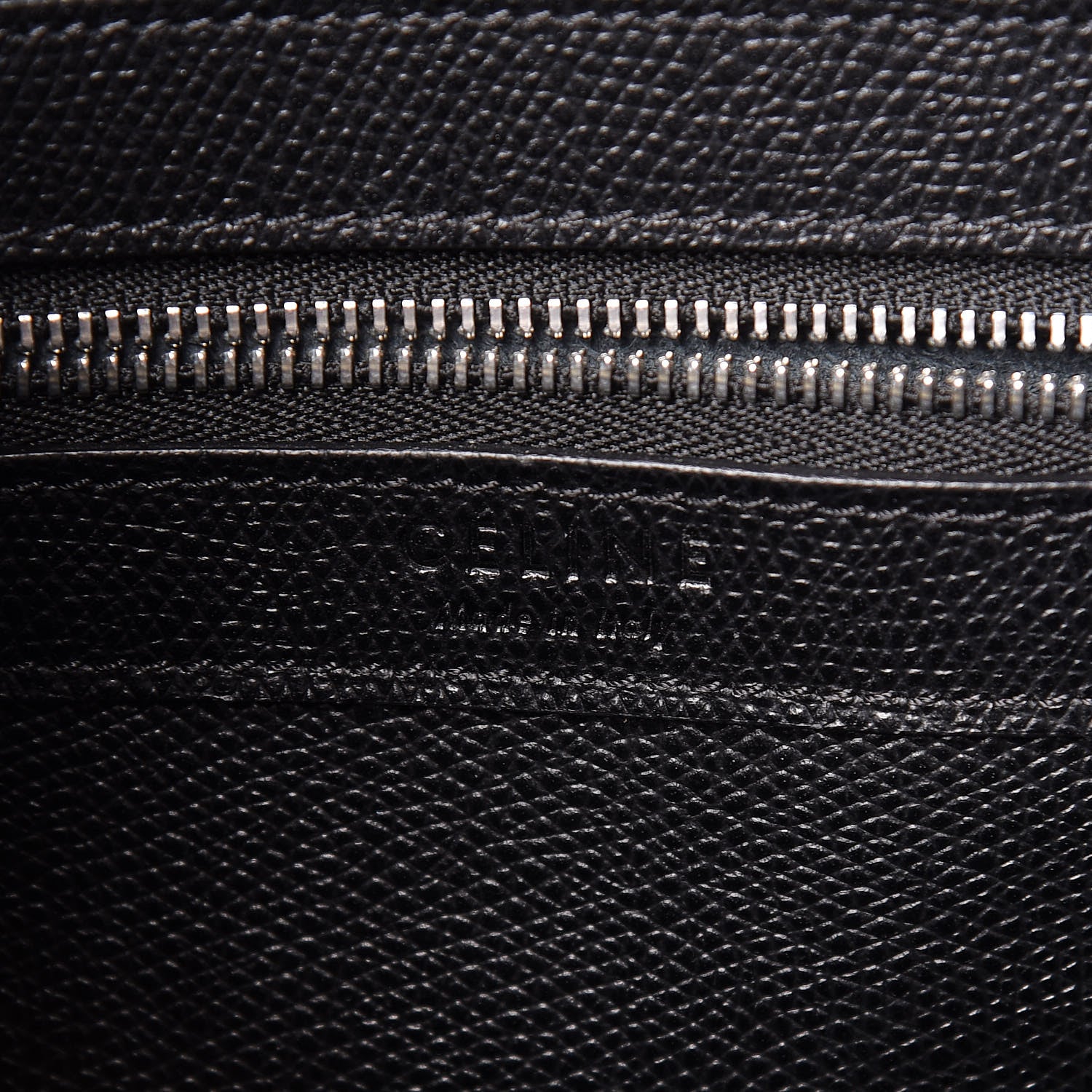 Celine Grained Calfskin Small Vertical Cabas Black 8 of 15
