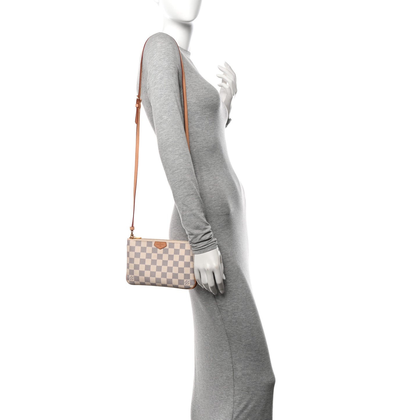 Damier Azur Double Zip Pochette