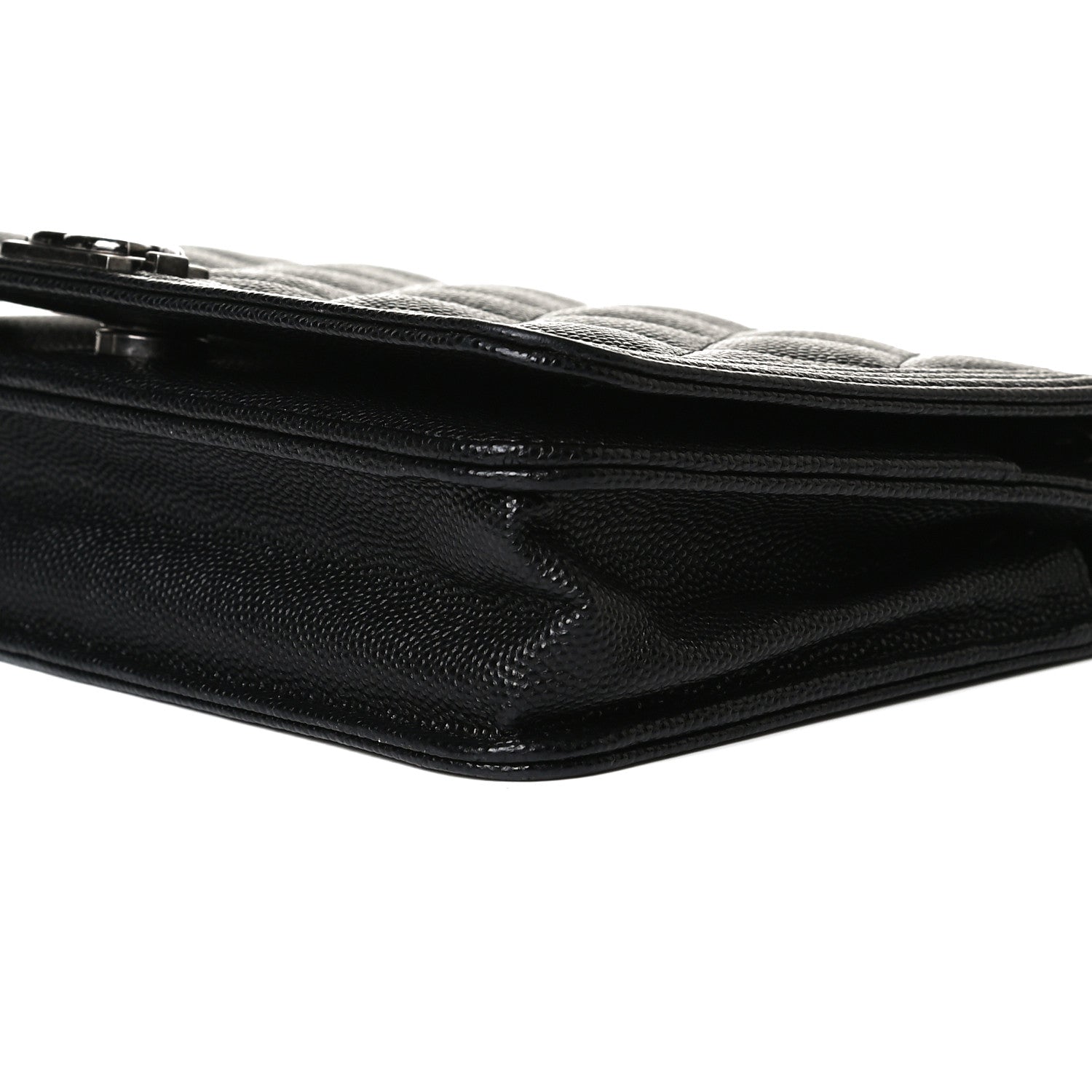 Chanel Caviar Quilted Boy Wallet On Chain WOC Black 10 of 12
