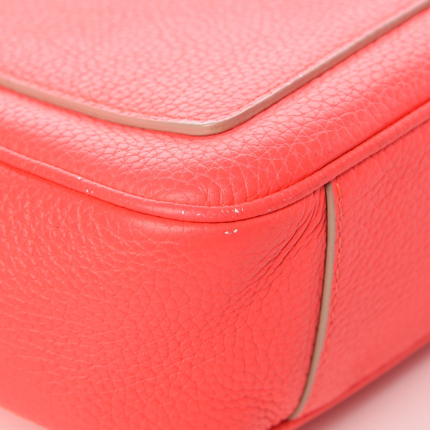 Christian Dior Bullcalf Mini Be Dior Satchel Fluorescent Goji Pink 17 of 19