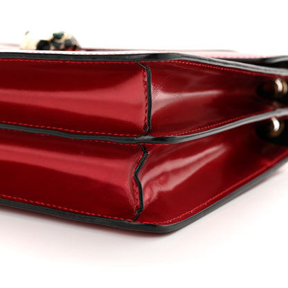 Bulgari Metallic Calfskin Serpenti Forever Shoulder Bag Red 9 of 10
