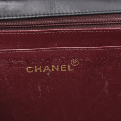 Chanel Lambskin Quilted XL Jumbo Single Flap Black 6 of 13