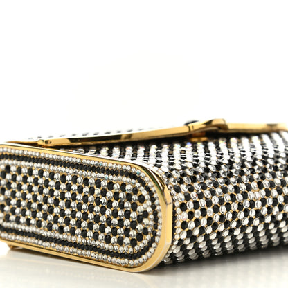 Judith Leiber Swarovski Crystal Clutch Gold Black 8 of 11
