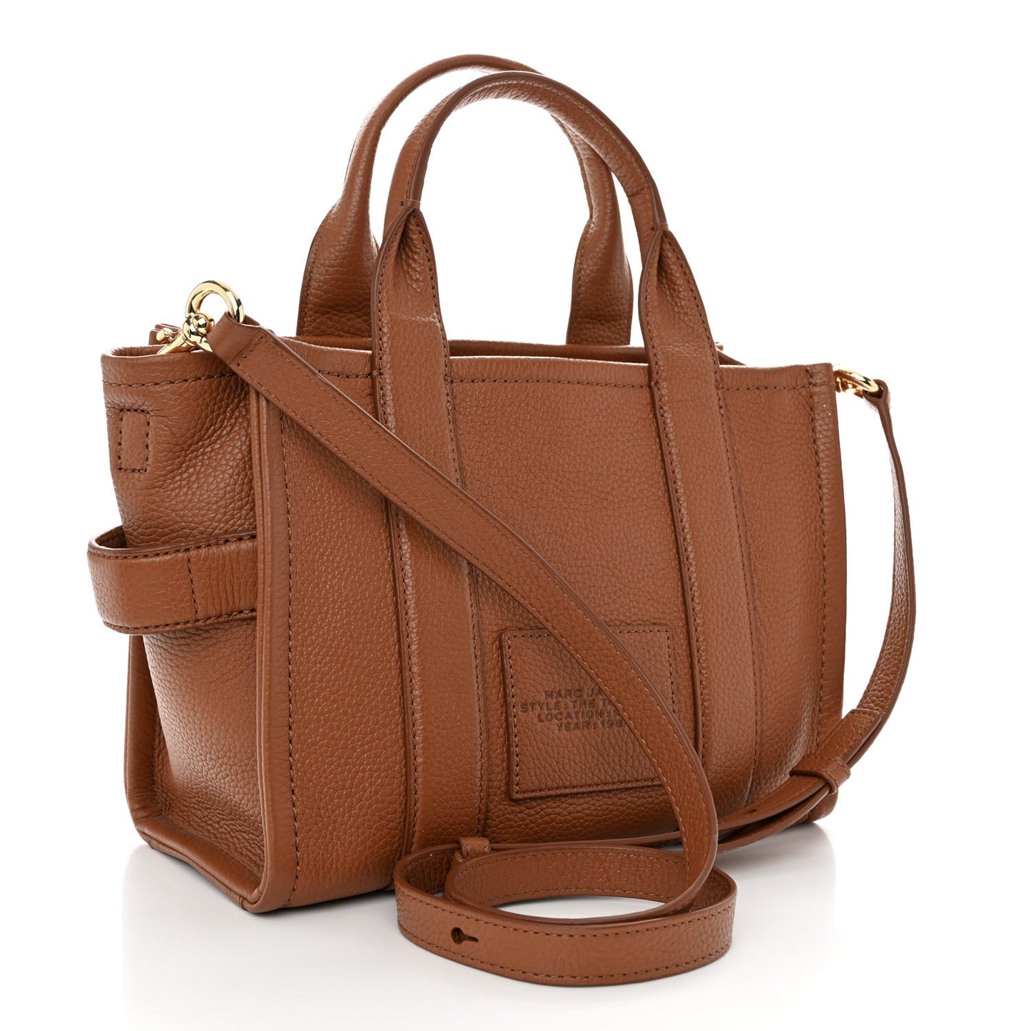 Grained Calfskin Mini The Tote Bag Argan Oil
