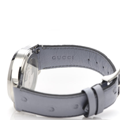 Gucci Stainless Steel Ostrich Blue Mother of Pearl 38mm G-Timeless Snake Automatic Watch 7 of 14