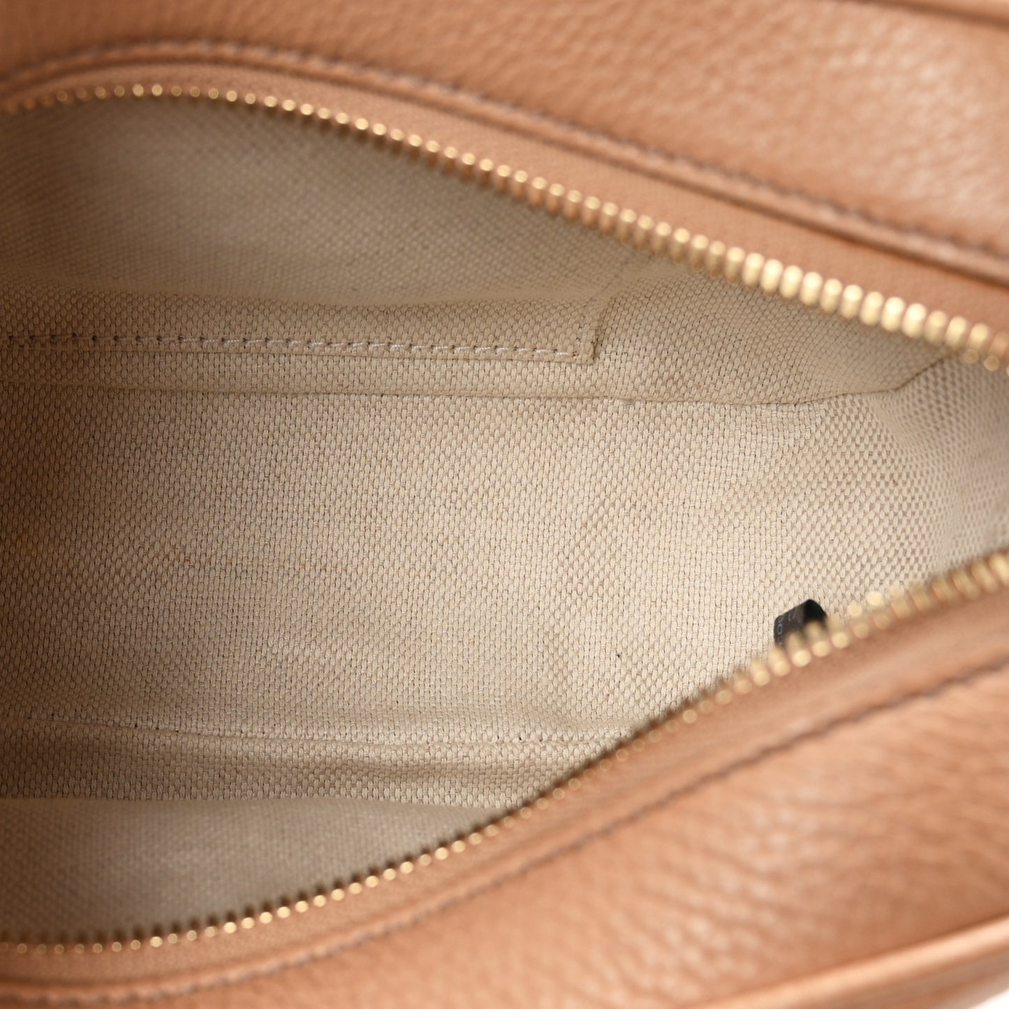 Pebbled Calfskin Small Soho Disco Bag Camelia