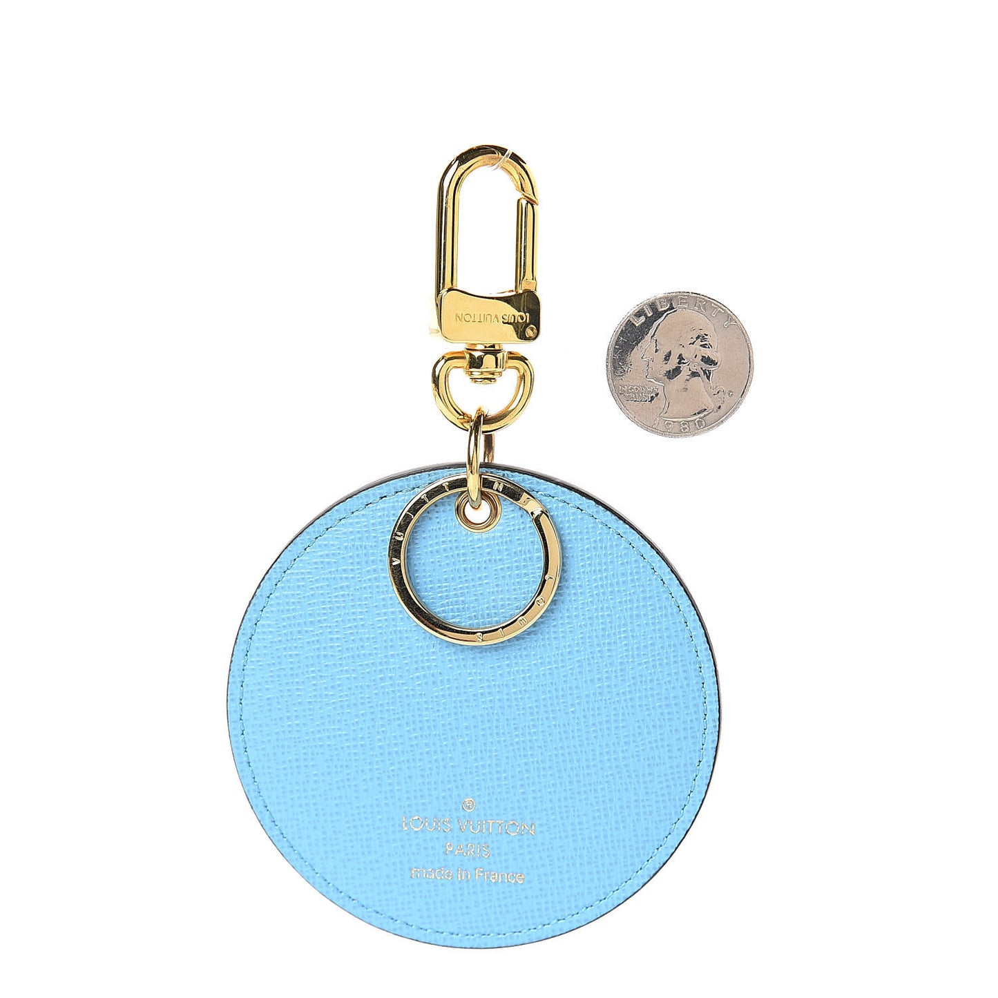 Damier Ebene Illustre Manchot Bag Charm Key Ring