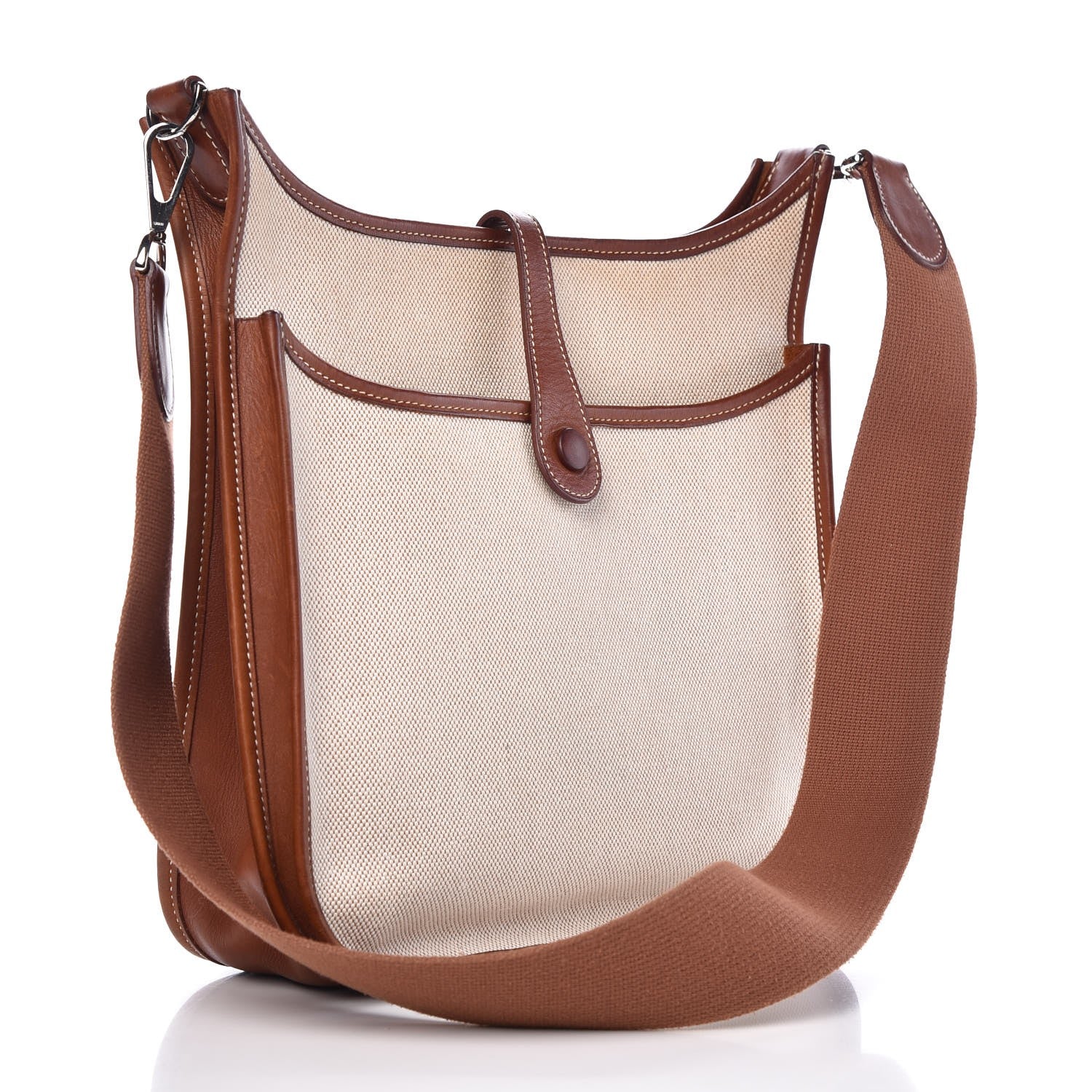 Hermes Toile Natural Barenia Evelyne II PM Fauve 3 of 10