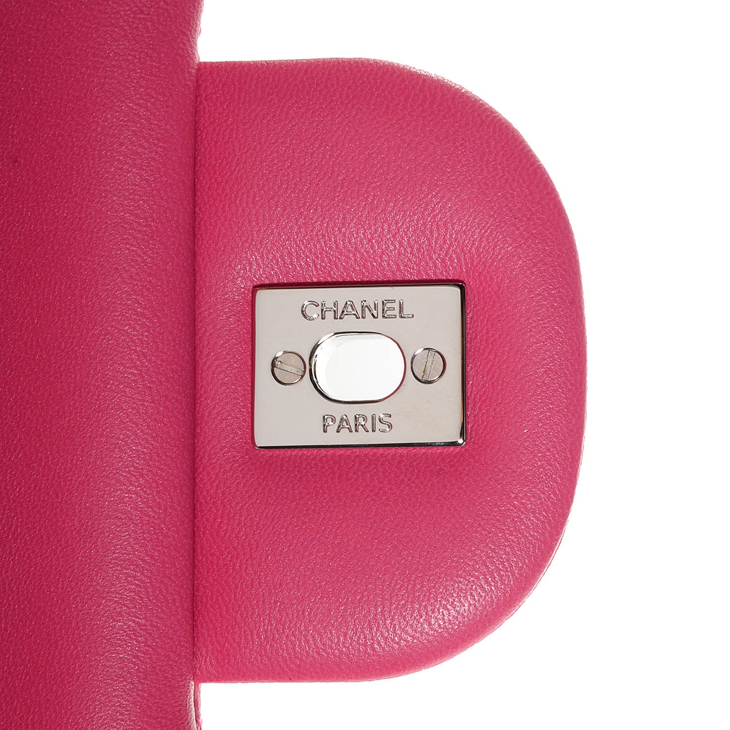 Lambskin Quilted Jumbo Double Flap Dark Pink