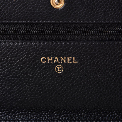 Chanel Caviar Quilted Wallet On Chain WOC Black 3 of 7