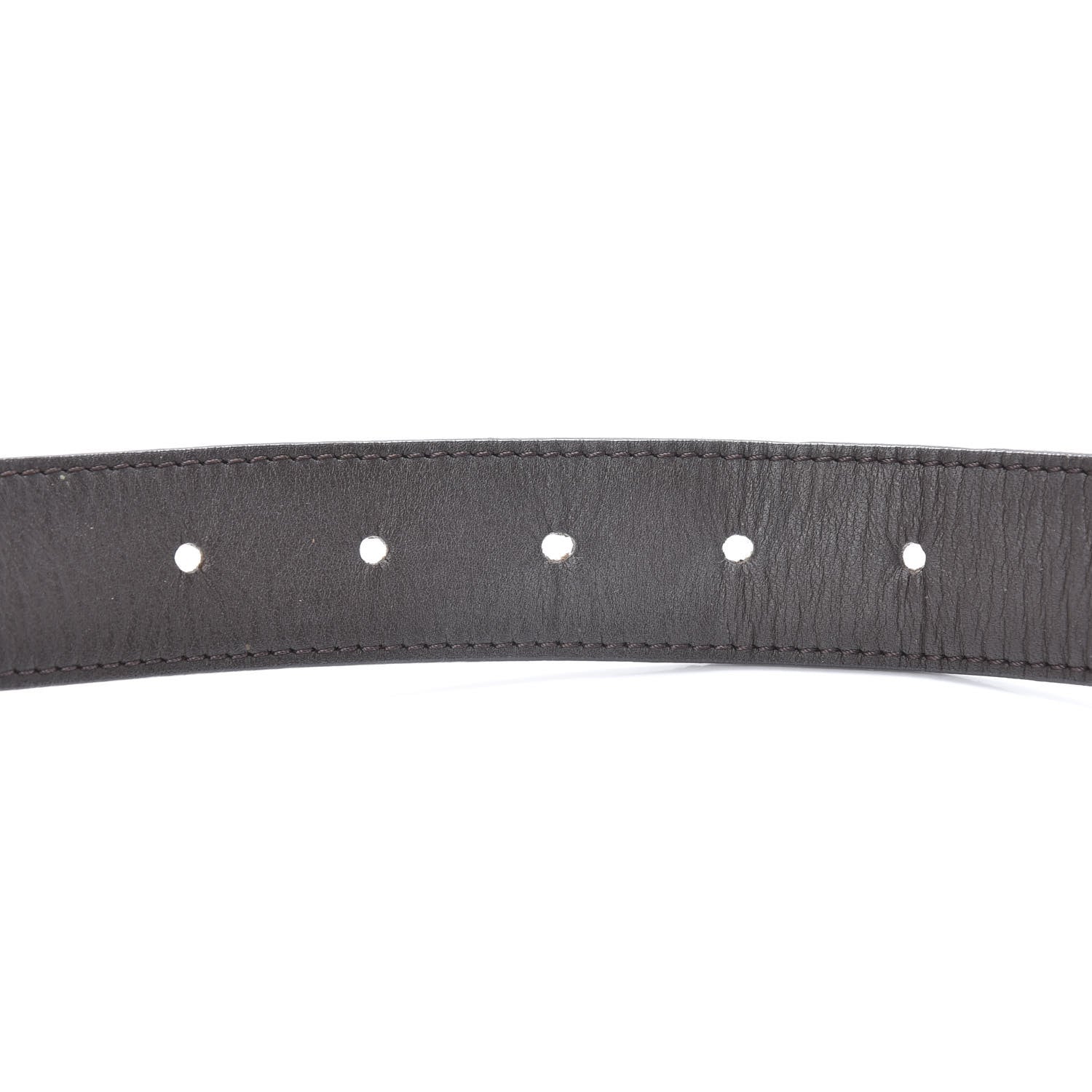 Louis Vuitton Damier Ebene LV Paris Buckle Belt 75 30 Gold 6 of 9