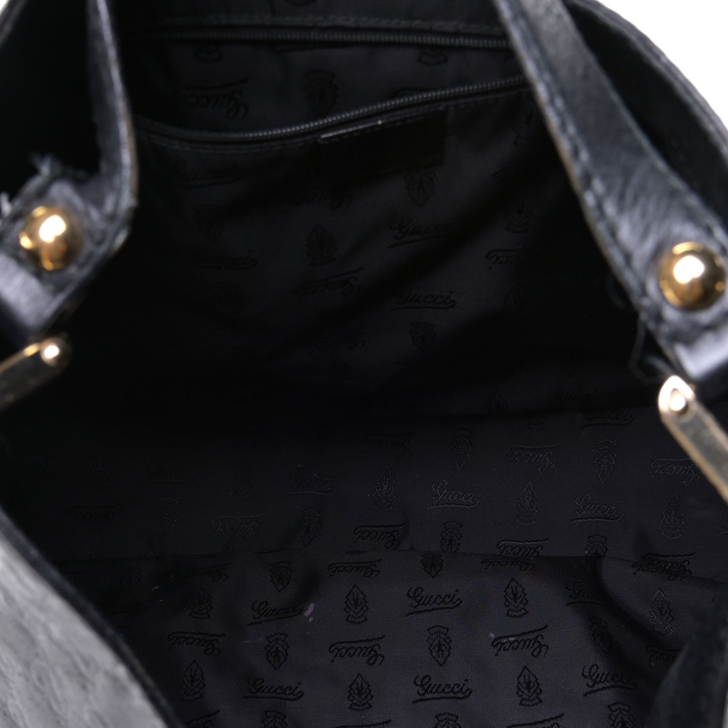 Gucci Guccissima Large New Ladies Web Hobo Black 4 of 10