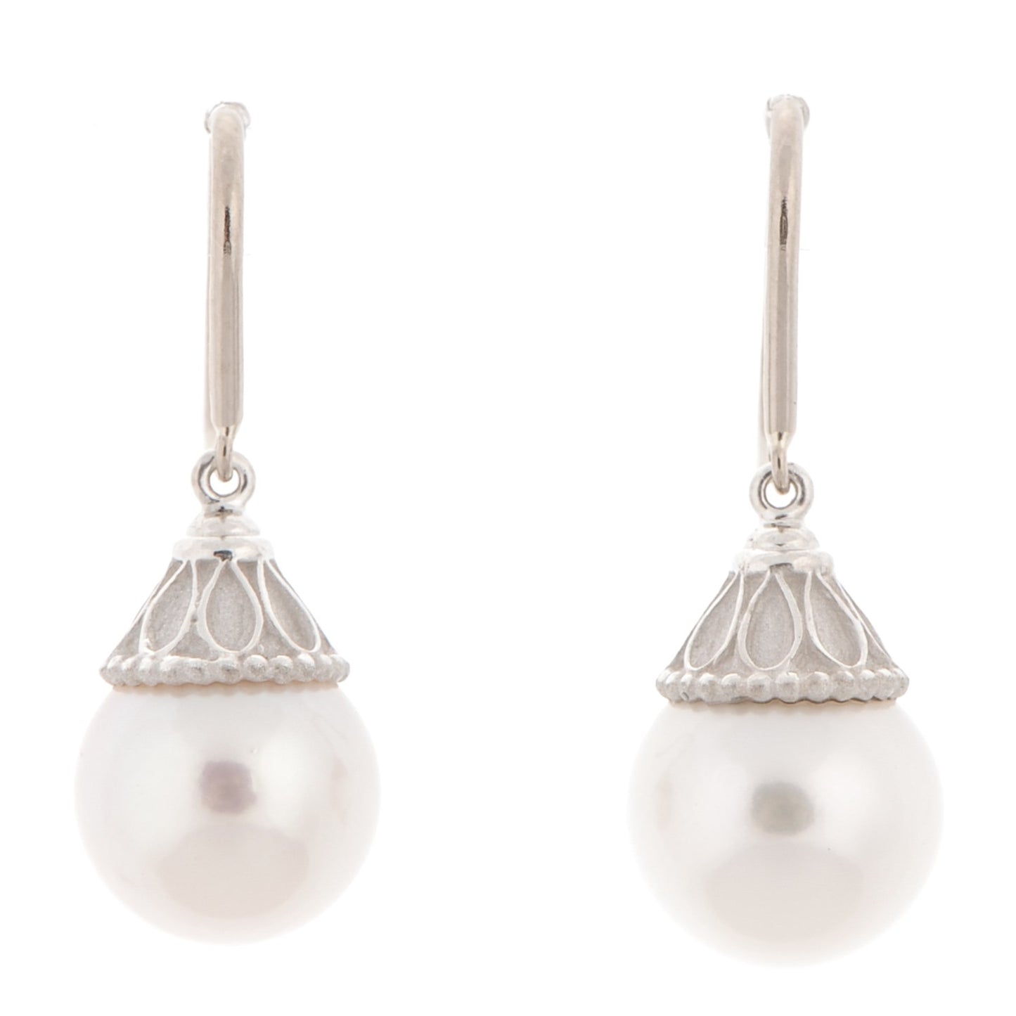 Sterling Silver Pearl Ziegfeld Earrings