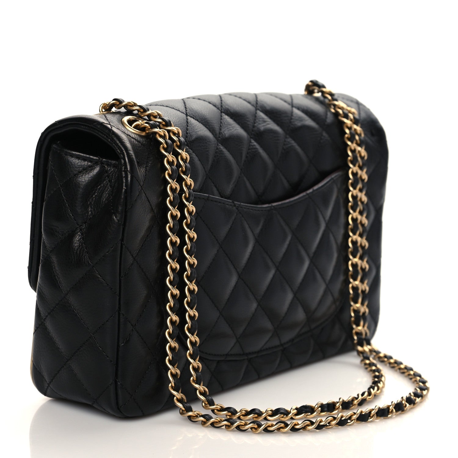 Chanel Calfskin Quilted Rock The Corner Flap Black 3 of 10