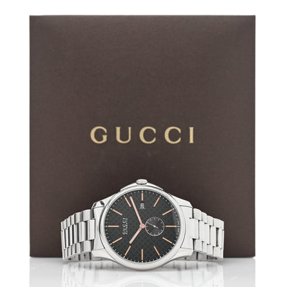 Gucci Stainless Steel 40mm G-Timeless Automatic Watch Black 5 of 5