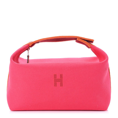 Hermes Canvas Large Bride-A-Brac Pouch Hibiscus 1 of 8