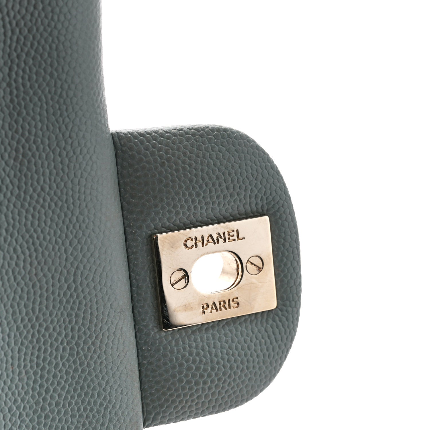 Chanel Caviar Quilted Small Double Flap Grey 7 of 12