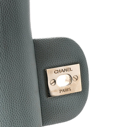 Chanel Caviar Quilted Small Double Flap Grey 7 of 12