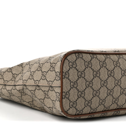Gucci Soft GG Supreme Monogram Small Crossbody Tote Beige Cuir 9 of 10
