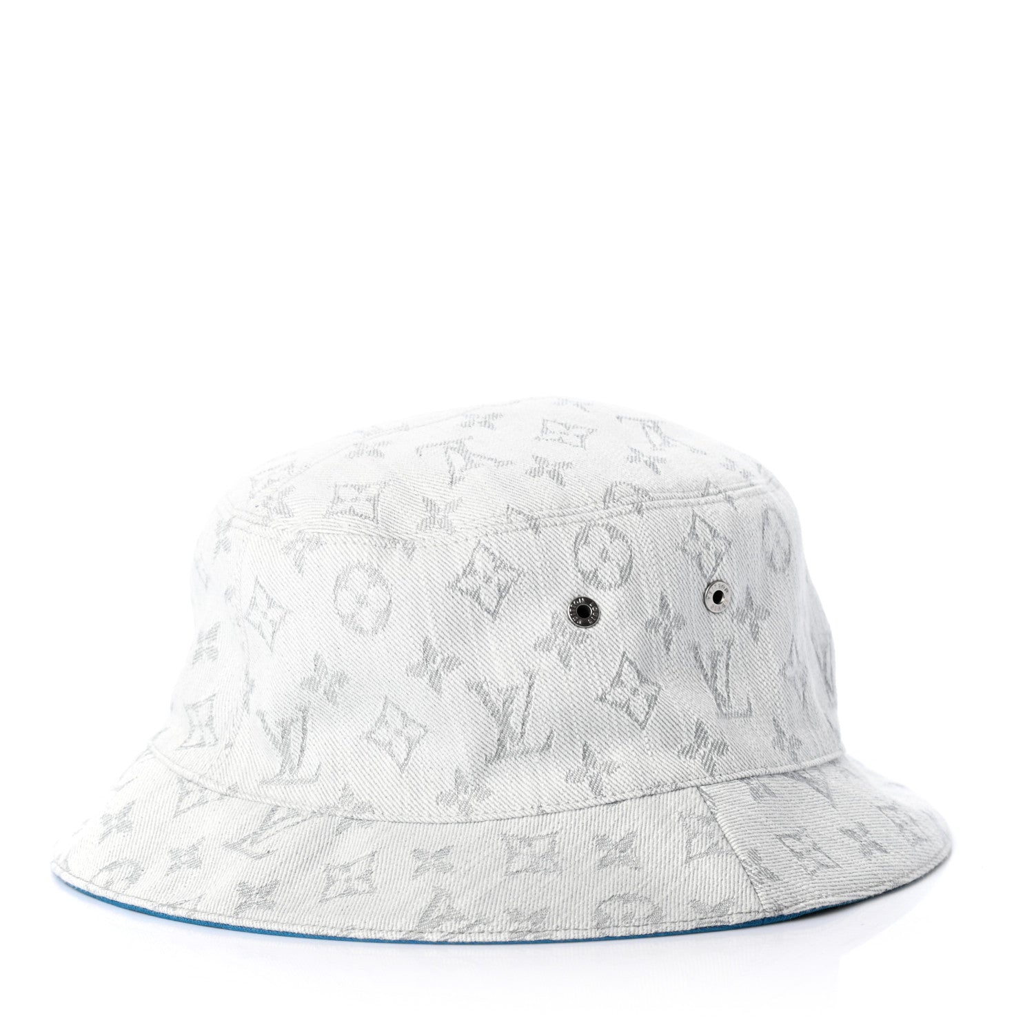 Louis Vuitton Monogram Denim Transformable Bob Bucket Hat 60 Blue 1 of 8