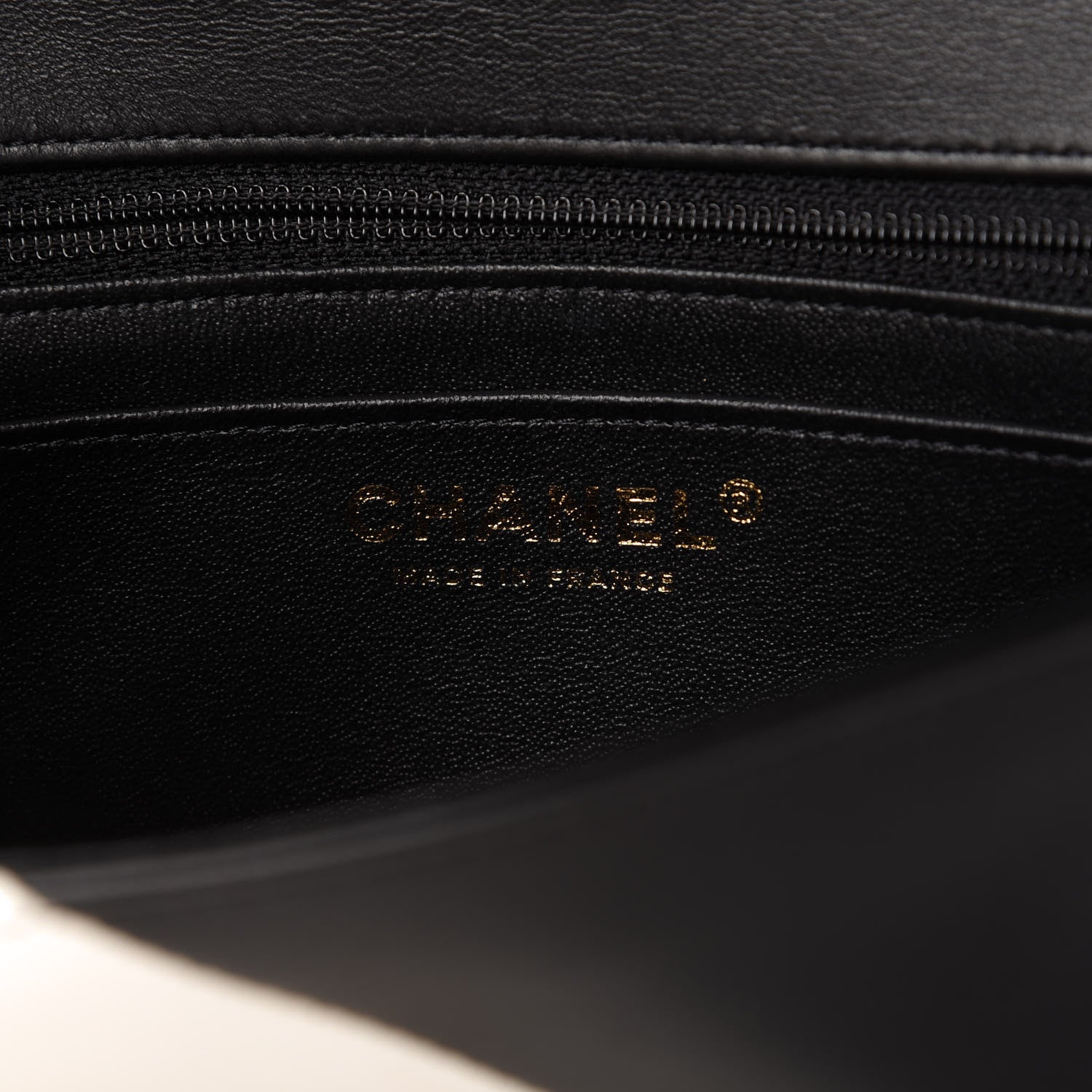 Chanel Lambskin Geometric Patchwork Mini Flap Black White 8 of 11