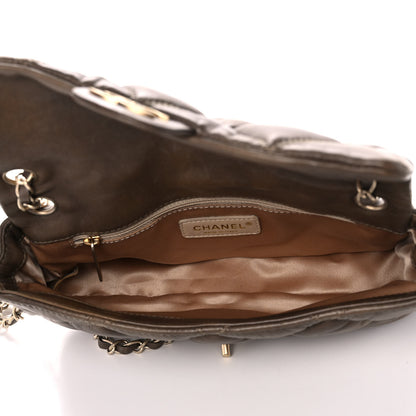 Chanel Calfskin Small Bubble Quilt Flap Brown 5 of 13