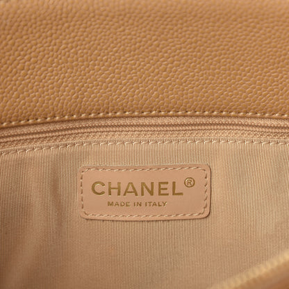 Chanel Caviar Quilted Grand Shopping Tote GST Beige 12 of 14