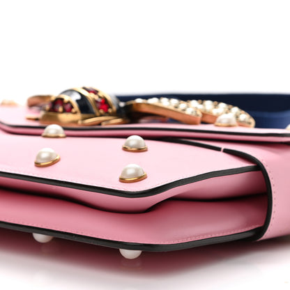 Gucci Nappa Pearl Studded Mini Queen Margaret Broadway Shoulder Bag Sugar Pink 10 of 12