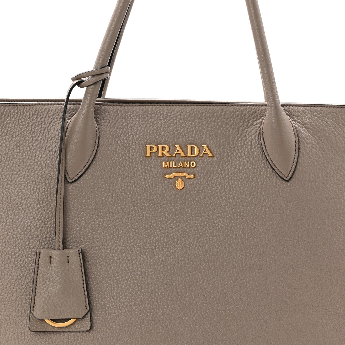 Vitello Daino Zippered Tote Argilla