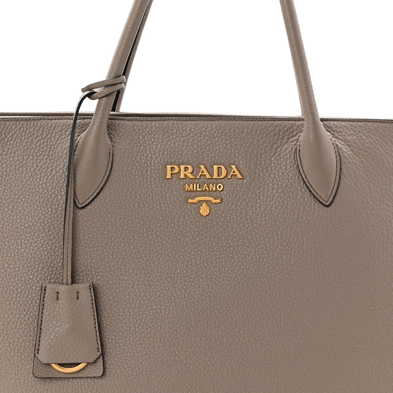 Prada Vitello Daino Zippered Tote Argilla 8 of 11