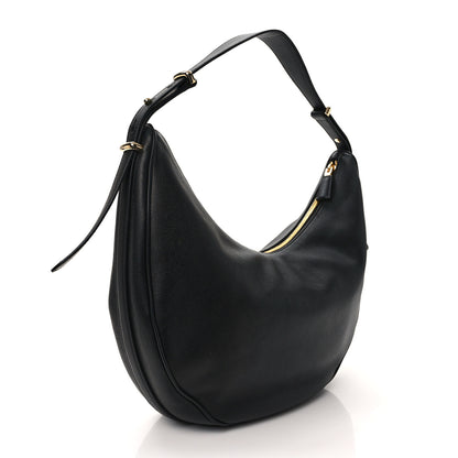 Prada Soft Calfskin Arque Shoulder Bag Black 3 of 11