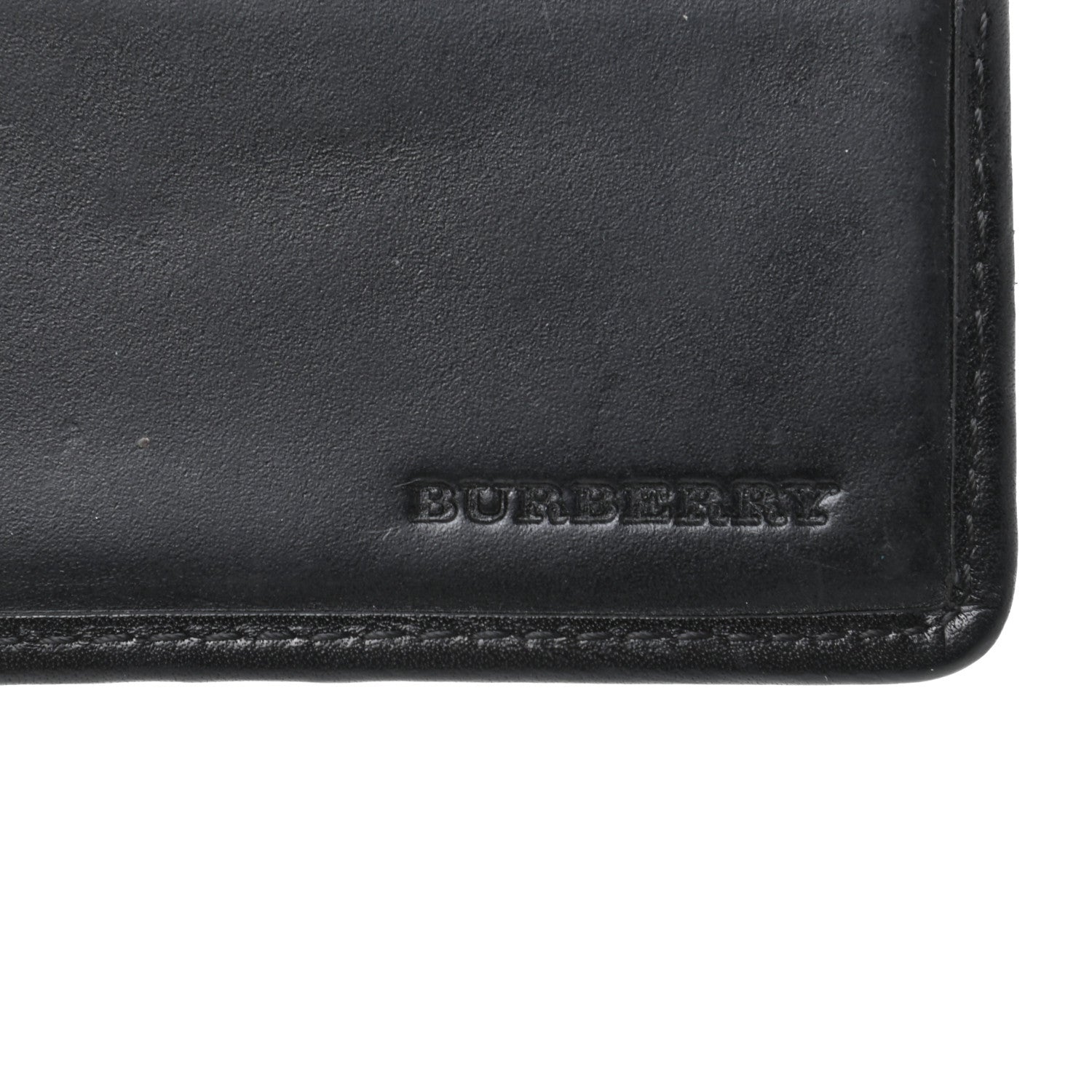 Burberry Smoked Check Bi-Fold Wallet Black 6 of 7