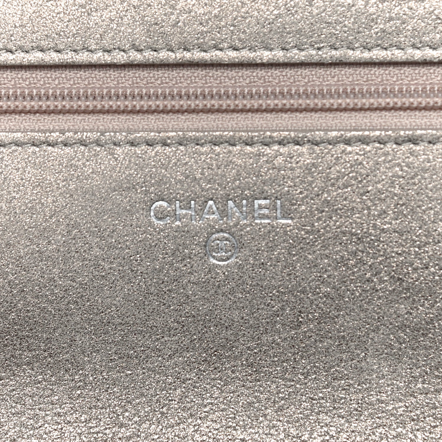 Chanel Iridescent Calfskin Quilted Wallet on Chain WOC Gold 5 of 12