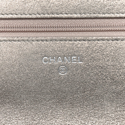 Chanel Iridescent Calfskin Quilted Wallet on Chain WOC Gold 5 of 12