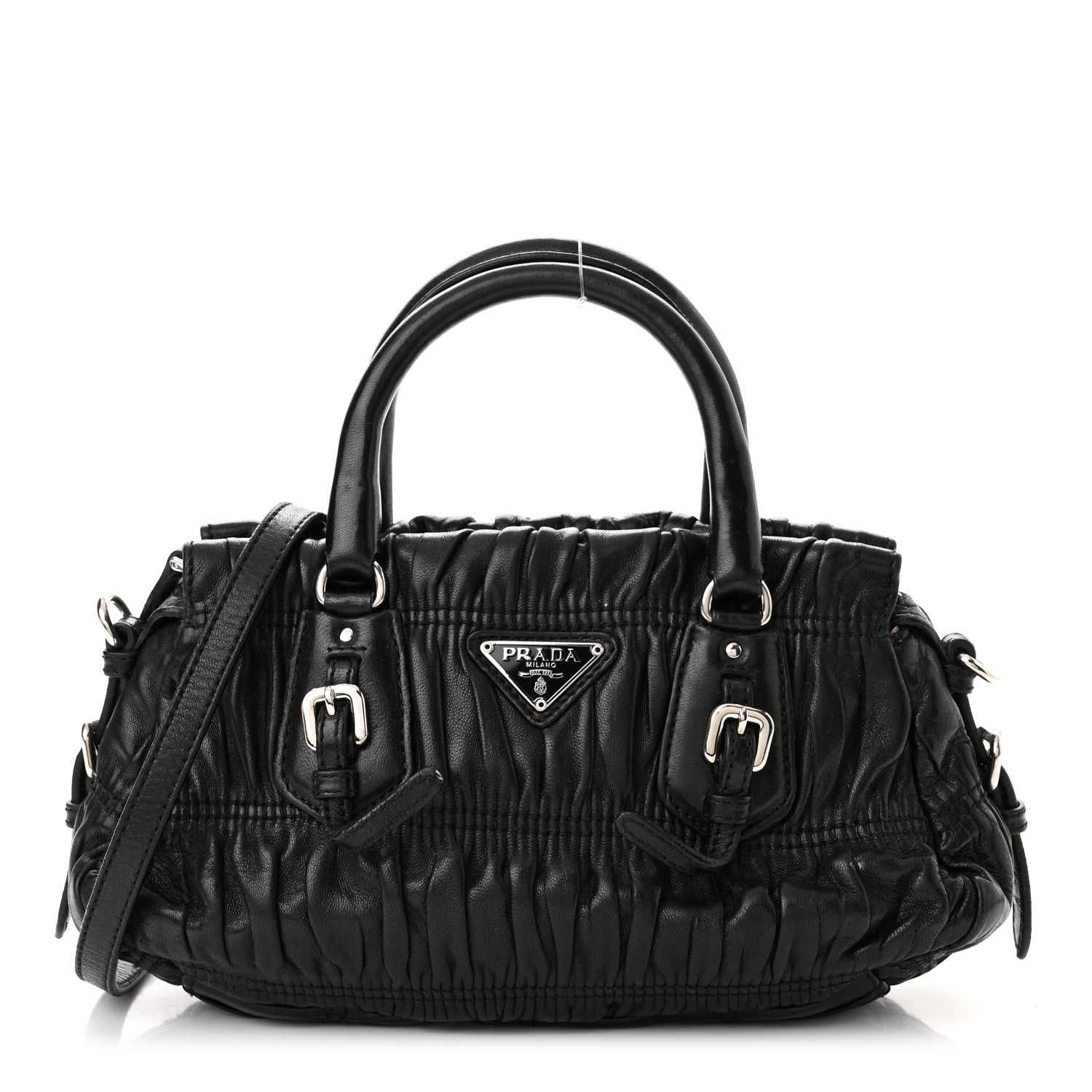 Prada Nappa Gaufre Tote Black 1 of 11