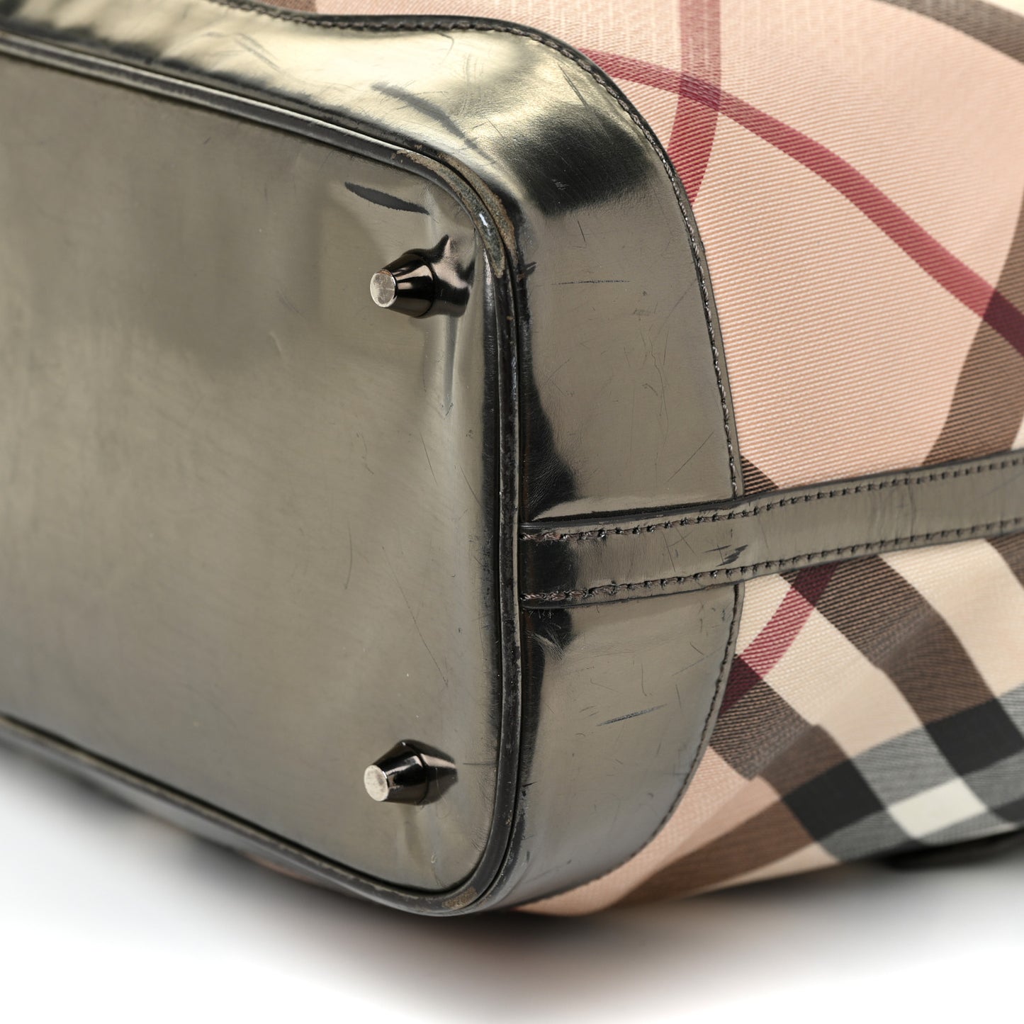 Supernova Check Drawstring Tote