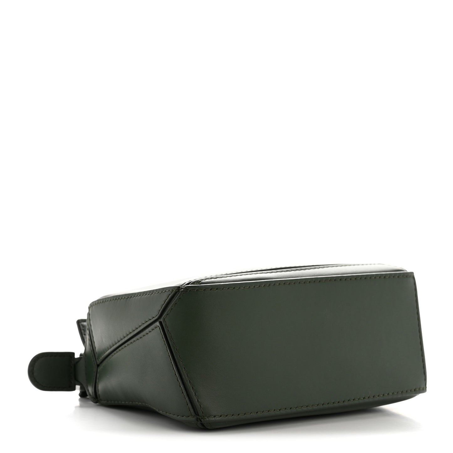 Satin Calfskin Mini Puzzle Bag Vintage Khaki