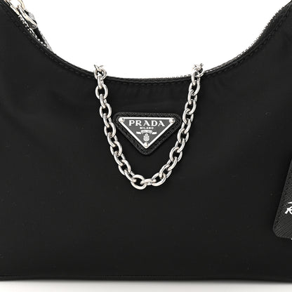 Prada Nylon Re-Edition 2005 Shoulder Bag Black 9 of 11