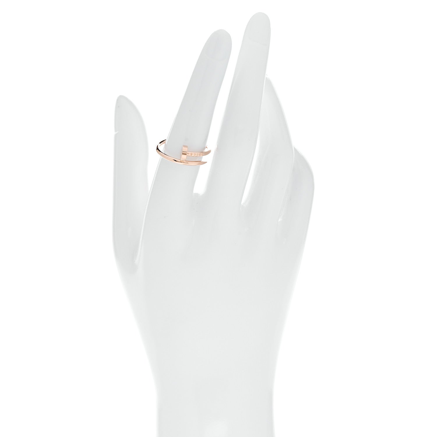 Cartier 18K Pink Gold Small Juste Un Clou Ring 55 7.25 2 of 6