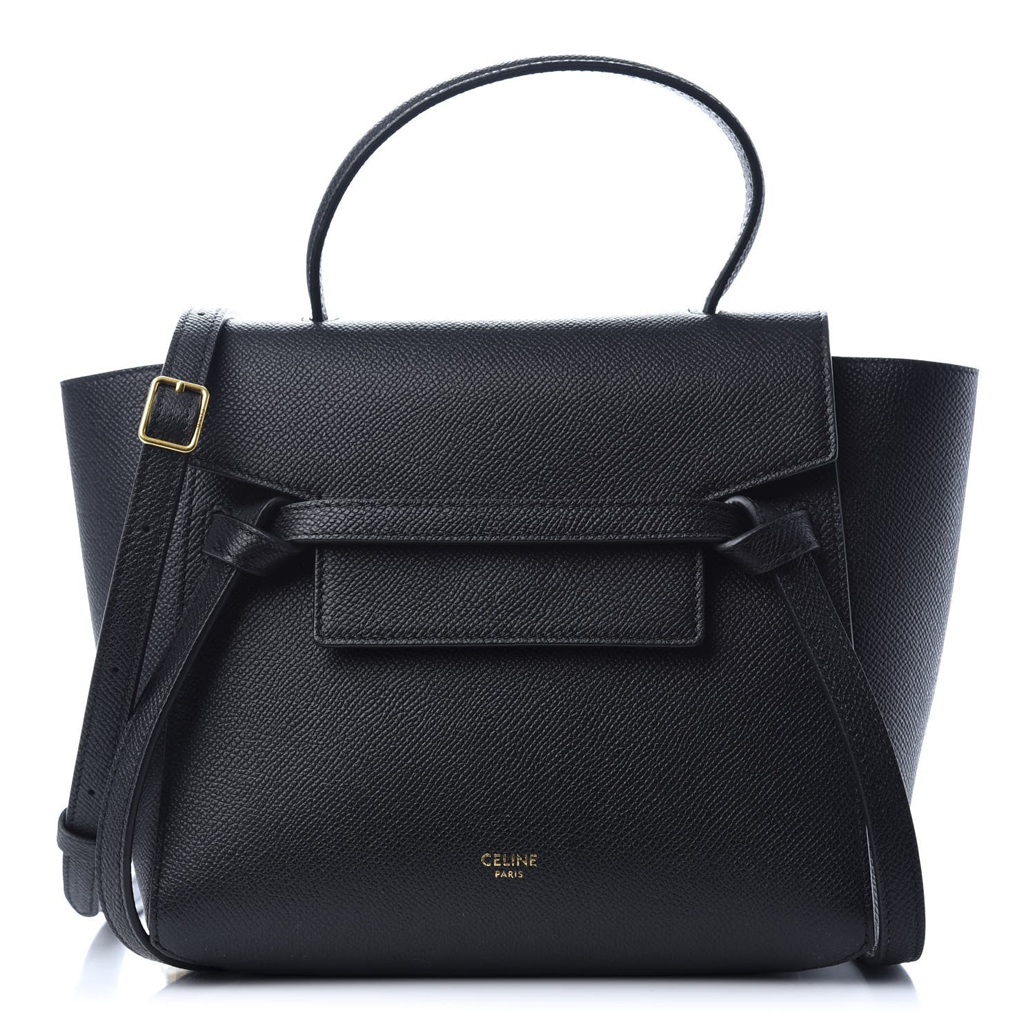 Celine Grained Calfskin Nano Belt Bag Black 1 of 12