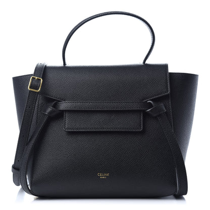 Celine Grained Calfskin Nano Belt Bag Black 1 of 12