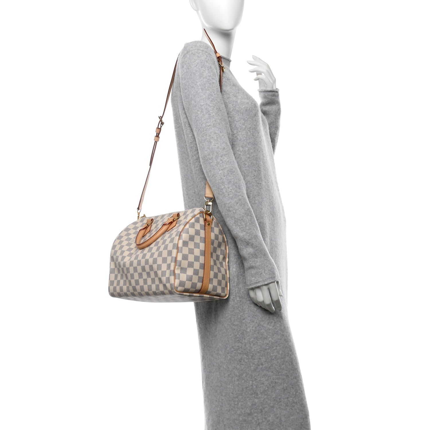 Louis Vuitton Damier Azur Speedy Bandouliere 30 2 of 12