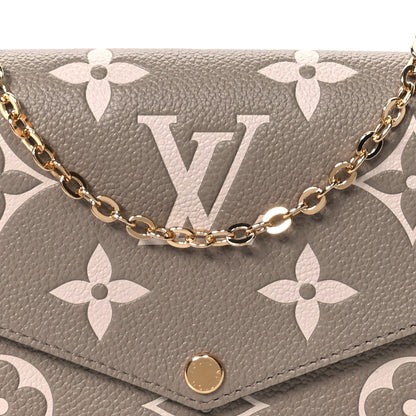 Louis Vuitton Empreinte Monogram Giant Felicie Pochette Tourterelle Creme 7 of 10